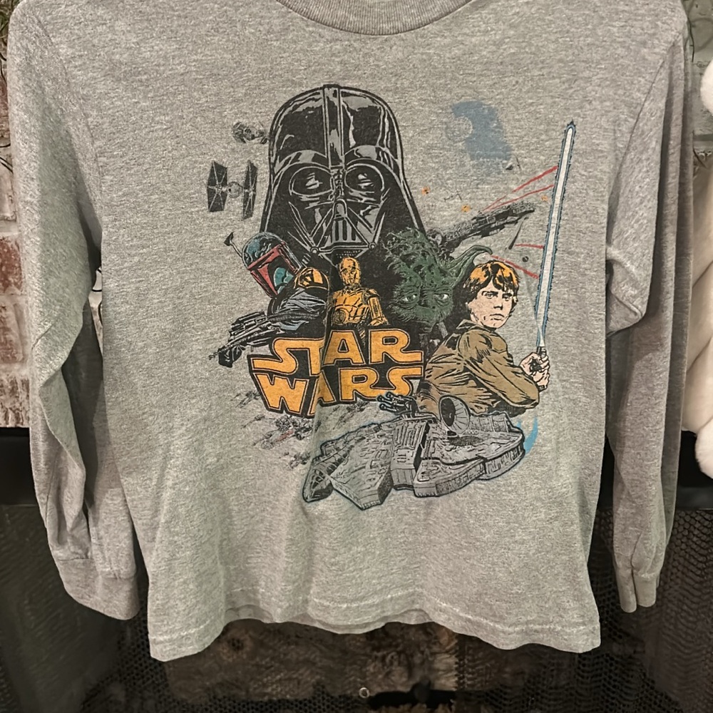Star Wars Kids Grey Long Sleeve Shirt
